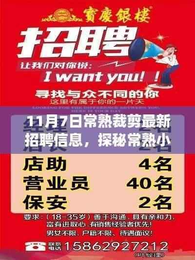 探秘常熟小巷深处的裁剪招聘宝藏,最新招聘信息一网打尽,职场风采尽在11月7日