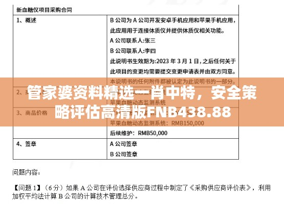 管家婆资料精选一肖中特,安全策略评估高清版FNB438.88