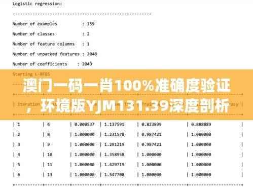 澳门一码一肖100%准确度验证,环境版YJM131.39深度剖析