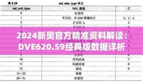 2024新奥官方精准资料解读:DVE620.59经典版数据详析