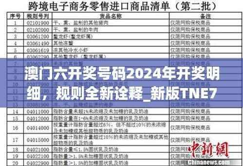 澳门六开奖号码2024年开奖明细,规则全新诠释_新版TNE710.78
