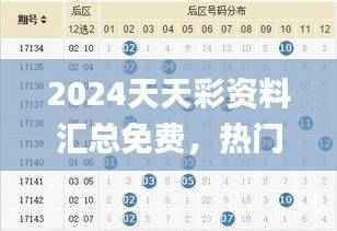 2024天天彩资料汇总免费,热门解析精编_WKI830.43敏捷版