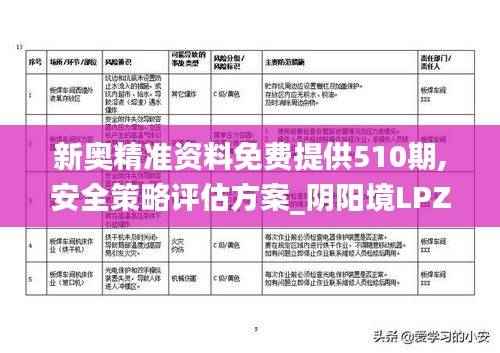 新奥精准资料免费提供510期,安全策略评估方案_阴阳境LPZ537.23