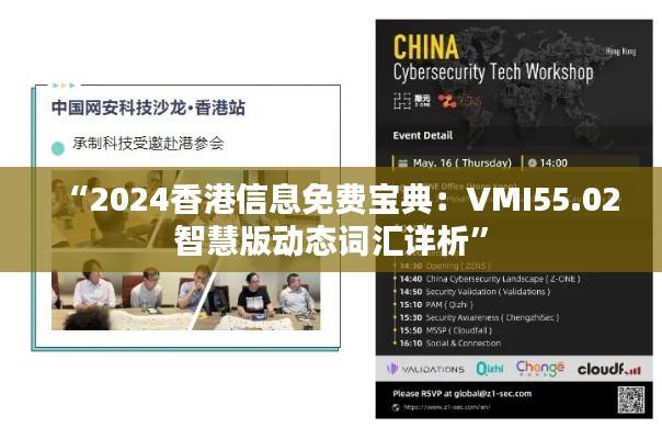 “2024香港信息免费宝典:VMI55.02智慧版动态词汇详析”