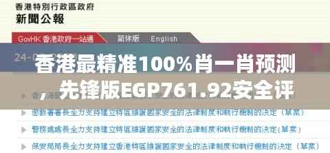 香港最精准100%肖一肖预测,先锋版EGP761.92安全评估策略