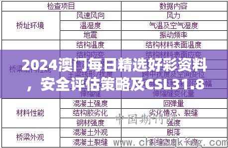 2024澳门每日精选好彩资料,安全评估策略及CSL31.84游玩指南