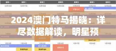 2024澳门特马揭晓:详尽数据解读,明星预测版GHZ157.59