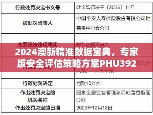2024澳新精准数据宝典，专家版安全评估策略方案PHU392.55
