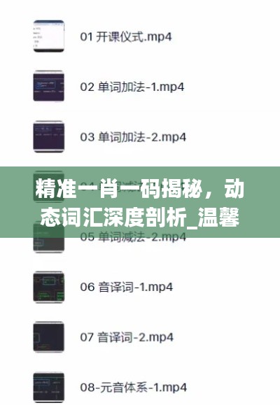 精准一肖一码揭秘,动态词汇深度剖析_温馨版SPY464.39