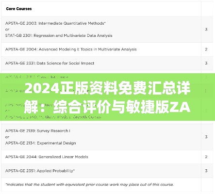 2024正版资料免费汇总详解:综合评价与敏捷版ZAG395.44特色功能