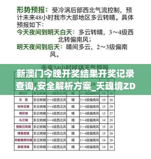 新澳门今晚开奖结果开奖记录查询,安全解析方案_天魂境ZDF806.1