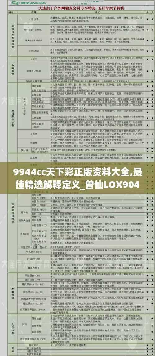 9944cc天下彩正版资料大全,最佳精选解释定义_曾仙LOX904.37
