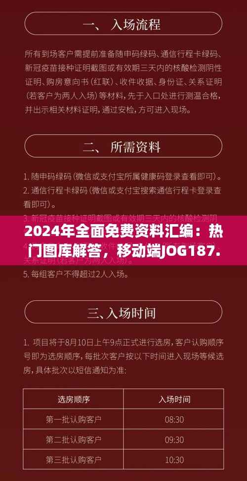 2024年全面免费资料汇编:热门图库解答,移动端JOG187.15版