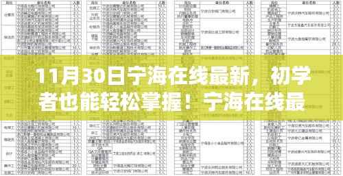 宁海在线最新任务完成步骤详解(初学者版,11月更新版指南)