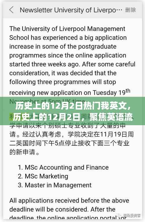 历史上的12月2日，英语流行文化的演变与影响