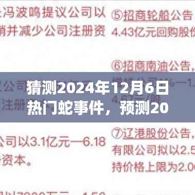 未来揭秘,蛇界现象展望与预测——揭秘蛇事件,聚焦蛇界动态,展望蛇界未来趋势(预测至2024年12月6日)