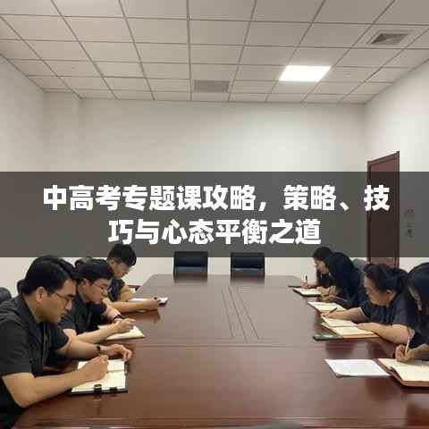 中高考专题课攻略,策略、技巧与心态平衡之道