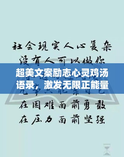超美文案励志心灵鸡汤语录,激发无限正能量!