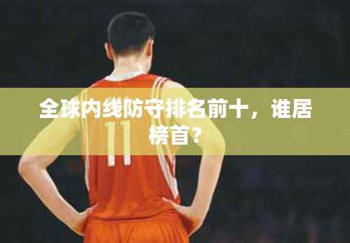 全球内线防守排名前十,谁居榜首?